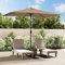 Brokky Parasol avec mât en métal 300 x 200 cm Taupe,Parasol De Jardin Exterieur,Protection UV,Parasol,