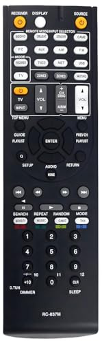 RC-837M Ersatz-Fernbedienung für Onkyo AV-Receiver HT-S5800 HT-S7805 TX-NR818 TX-NR515AE HT-RC470 TX-NR616 TX-NR809 TX-NR414 HT-S6500 RC-834M HT-R494