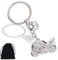 ZKGYUS Porte-clés Moto, Porte-Clés De Casque De Moto, Porte clés Casque de Moto, Mini Porte-clés 3D, Porte-clés Casque de Moto, Pendentif pour Cadeaux d'anniversaire et de Vacances