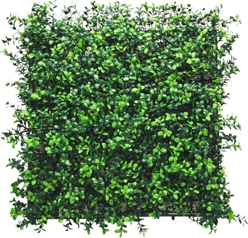KARAT - Mur végétal Artificiel - Plantes artificielles à Fixer au Mur - Décoration Murale élégante pour Une Ambiance Naturelle - Résistante aux intempéries (Boxwood, 50 x 50 cm)