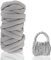 Armstricken Wolle 500g zum Handstricken Chunky XXL Wolle Yarn Schlauchgarn Häkelwolle Schlauchgarn Zum Häkeln Für Deck Grobstrick Weiches Wollgarn Haustier Bett Sofa, Roving Garn（Grau）