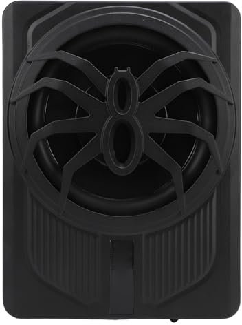 WODHMIEY 10 Zoll 800W Ultra-Dünner Aktiv-Subwoofer Für Auto/Truck Mit Verstärker, Starker Bass, Frequenz 20Hz-150Hz, Inklusive Bass-Controller, Mit Schutzfunktionen, App-Steuerung RGB Ambiente Licht