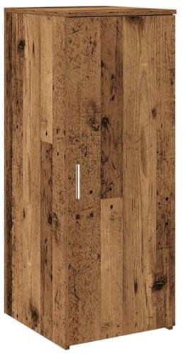 Lagerschrank Altholz-Optik 40x45x103,5 cm Holzwerkstoff Geschirrschrank Aktenschrank Mehrzweckschrank Büroschrank für Abstellraum Schlafzimmer Küche Arbeitszimmer