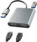 vacvad USB Type-A to HDMI Dual Monitor Display Adapter, 1080p External Graphics Converter Audio Video Cable for Laptop Monitor Desktop Projectors, Supports Windows Mac OS (JL1018)