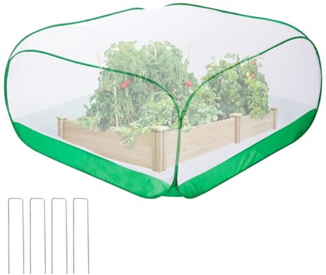 Red de jardín, cubierta de arbustos de arándanos, red protectora de malla fina resistente, fuerte y eficaz para arbustos de arándanos, plantas de fresa, protección de jardinería al aire libre, verde y