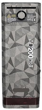 for Godox AD200 Pro II Pocket Camera Flash Strobe Skin Vinyl Wrap Film Protective Sticker Protector Coat Photography Accessories AD200 Pro II(Triangle Titanium)