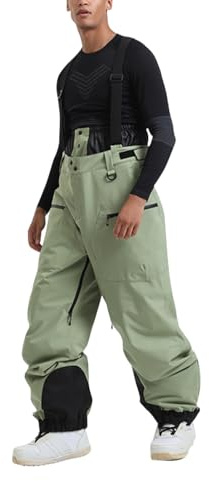 Skihose Herren Ski Latzhose Herren Wasserdicht Schneehose Baggy Snowboardhose Winterhose Warm Softshellhose Outdoorhose Ski Hose Männer Oversize Mit Träger