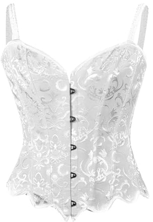 Korsett Damen Vollbrust Damen Korsett Bequem Corsage Korsage Vampire Vampire Vintage Corset Korsage Gothic Top Piratenkostüm mit Riemen Bustier Corsette Kostüm Pink Corset Oberteil Piratenkostüm #1