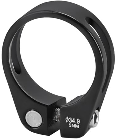 Riven Aleación de aluminio Ciclismo Tija de sillín Abrazadera Adecuado para 30.4, 30.9, 31.6 MM Bicicleta Sillín Tubo (Negro)