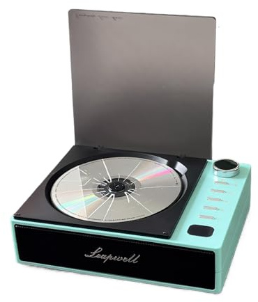 AUYXSSZ Old CD Player With Bluetooth Capability Hi-Fi Speakers For Clear Sound CD-R Playerplayer As With Battery, green