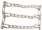 Oregon 67-015 Schneeketten für Rasen- und Gartenreifen, mit 2-gliedrigen Abstand, Größe 23X950-12 & 23X1050-12