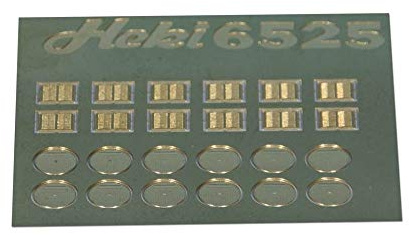 Heki 6525 Schachtdeckel, 12 Stück, Mehrfarbig