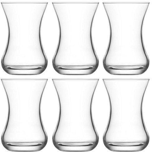 La-V Lav Demet Teegläser Set 6tlg Teegläser Teeglas Gläser Cay Bardagi DMT303 135cc