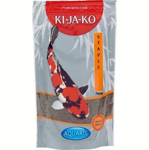 KI-JA-KO Staple Koi-Futter 3 kg / 3 mm Schwimmende Pellets, Ganzjahresnahrung mit Vitaminen & Mineralien für optimale Gesundheit