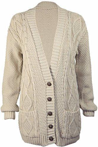 PurpleHanger Women's Knit Sweater Cardigan Top Plus Size Stone 16-18