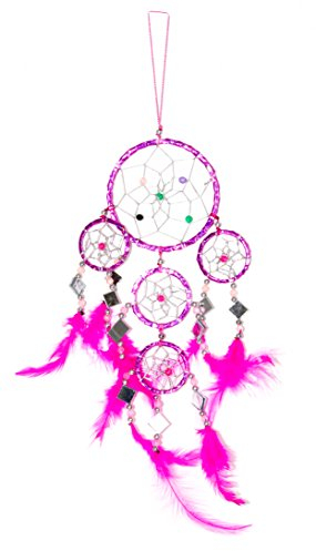 40cm x 9cm Traumfänger Dreamcatcher Pink Mädchen Gute Träume