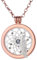 Morella Damen Halskette Rosegold 70 cm Edelstahl mit Amulett und Coin 33 mm Traumfänger Silber in Schmuckbeutel