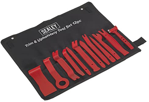 SEALEY rt12kit Trim und Polsterdüse, rot, Set 12 Stück