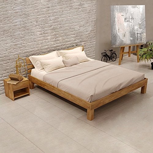 Krok Wood Massivholzbett Julia in Eiche (120 x 200 cm)