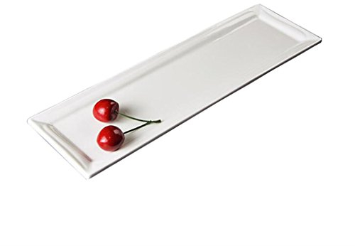 Assiette Creuse en céramique pour Plateau de Sushi rectangulaire (Taille : 13.5(32.5×9.7×1.4cm))