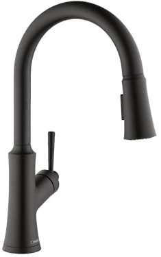 Hansgrohe Joleena 04793670 Robinet de cuisine 1 poignée 40,6 cm de haut, noir mat, 15,8 cm