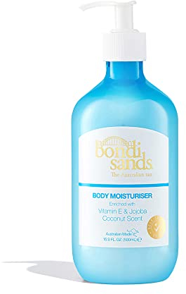 Bondi Sands Kokosnuss-Körper-Feuchtigkeitspflege, pH-ausgewogene Formel verlängert Ihre Bräune und pflegt + spendet der Haut Feuchtigkeit mit Vitamin E und Jojoba, selbstbräunerfreundlich, vegan und
