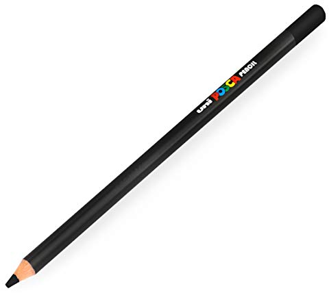Posca Uni Buntstift – Professioneller Öl- und Wachs-Buntstift – KPE-200 – Schwarz (24) – 1 Stück