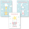 Positiv-Kind® Tierische Affirmationsbilder | 3er Poster Set Kunstdruck Bilder | Kinderzimmer Deko & Babyzimmer Deko | 3x DIN A4 Bilder Set für Mädchen & Junge | Tiere und Motivationssprüche 2