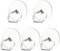 Kinizuxi Mobile Phone Ring Holder 5 Pack Silver, Transparent Cell Phone Ring Holder Finger Grip Kickstand, 360°Rotation Clear Phone Ring Stand For iPhone, Tablets, iPad, Samsung, HUAWEI, LG