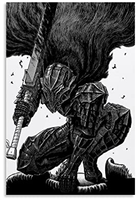 Berserk Anime-Poster, Heimdekoration, Wanddekoration, Geschenk, Leinwand, Wandkunst, Schlafzimmer, Gemälde, 40 x 60 cm