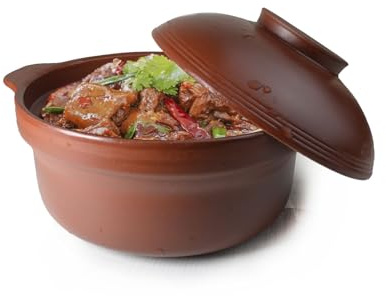 Shaguo Bowl Casserole Pot Clay Stone for Cooking Dolsot Bibimbap Soup Exclusive Range Unglazed Earthen (clay lid)