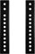 VIVO Kit de Soporte de Placa extensora VESA Vertical diseñado para televisores con patrón VESA bajo, se Adapta a Soportes de Techo de TV, 2 Soportes, Negro, MOUNT-AD165