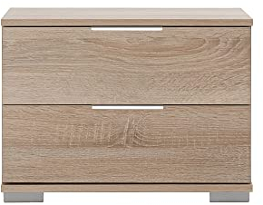 Lomadox Schlafzimmer Nachttisch Nachtschrank in Eiche sägerau Nb. ELSTRA-43, B/H/T ca. 52/40/38 cm