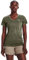 Under Armour Women's Tech V-Neck Twist Short-Sleeve T-Shirt, (504) Grove Green/Marine Od Green/Metallic Silver, M
