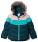Columbia Girl's Arctic Blast Jacket, Ski Jacket, Night Wave/Bright Aqua/Dusty Pink, Size L