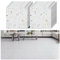 VEELIKE Sol PVC Adhesif Granit Dalle pvc Adhesive Sol Marbre Blanc Stickers Carrelage Cuisine Carrelage Adhesif Sol Salle de Bain Revetement Sol PVC Dalle pvc Sol Garage 1.5mm 30cm×30cm 24 Pièces