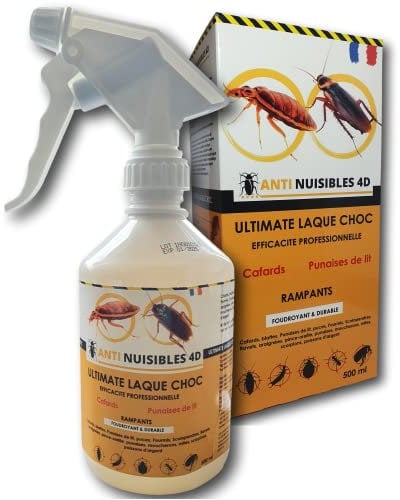 Anti Cafards puissant Professionnel, Anti Punaises de lit traitement, Insecticide Professionnel, Fourmis, Anti-Poissons d'argent