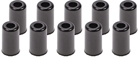 10 Stück Endkappe Hülsen Aussenhülle Bremszug Fahrrad Ø5mm Stahl schwarz eloxiert
