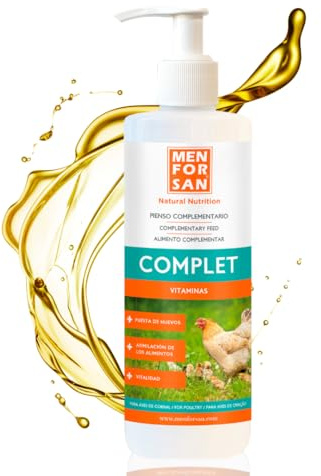 MENFORSAN Alimento Complementario COMPLET Aves de Corral 500ml, con 4 Vitaminas, Formato líquido