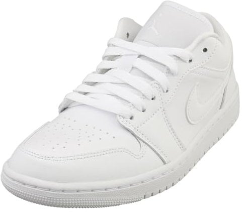 NIKE Wmns Air Jordan 1 Low, Sneaker Donna, White/White-White, 36 EU