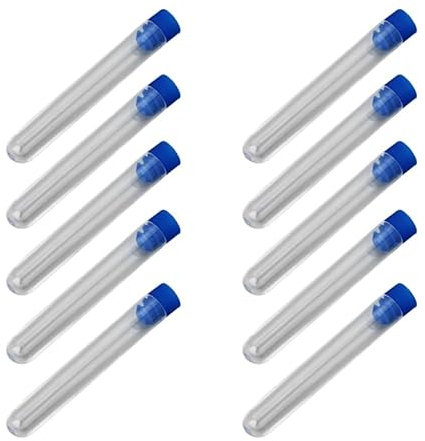 10pcs Clear Sewing Needle Storage Tube Plastic Pin Bottle Beads Button Container Box Holder Felting Needle Sewing Needle Container