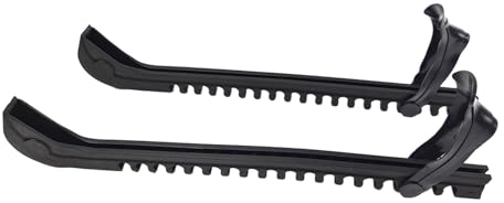 Dickly 2 Stück Schlittschuh-Schutz, Hockey-Schuhkufenabdeckungen, Zubehör, universelle Flexible Schlittschuhe, schützen die Eishockey-Ausrüstung, Schwarz