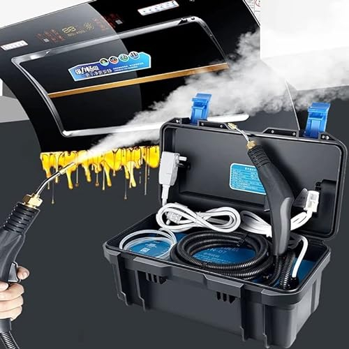 Portable Commercial Steam Cleaner, 3000W High Pressure Steam Cleaning System Hand-held 6Bar Pressurized Steam Cleaner 360 ° Cleaning for Kitchen, Car