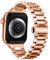 Hinnwer Armband für Apple Watch 45mm 49mm 44mm 42mm Edelstahl Metall Ersatzarmbänder Verstellbarer Metallarmband Schnellverschluss für Apple Watch SE/Ultra/iWatch Series 10/9/8/7/6/5/4/3/2/1 Roségold