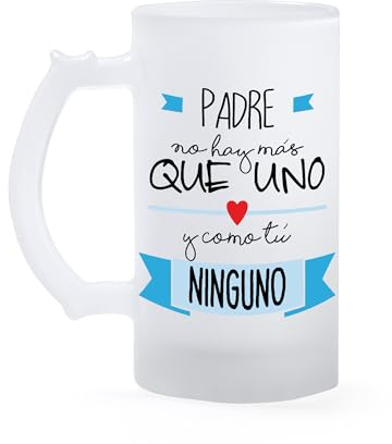 Ropa4 Jarra de cerveza de cristal para regalar en el día del padre