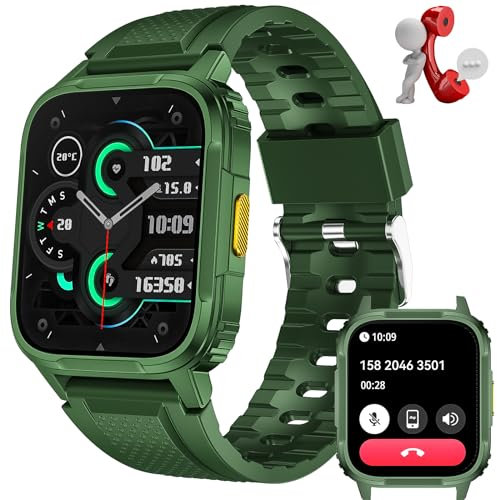 JELLOO Smart Watch da Uomo (Rispondi/Effettua Chiamata), Smartwatch Sportivo da 1,95, Oltre 120 modalità Sportive con Monitoraggio della Frequenza Cardiaca e del Sonno, Compatibile con Android e iOS
