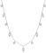 ZULRE Halskette mit Opal Sterling Silber Kette Weißgold Vergoldet Oktober Marquise Schliff Blatt Edelstein Haskette Feiner Schmuck Geschenk für Damen Mädchen Geburtstag Valentinstag