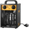 SIAL Industriale Riscaldamento 2000 W - Termoventilatore - Radiatore Elettrico - Adatto per Cantieri, Negozi, Garage, Scantinati(Nero)