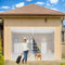 Pet Magnetic Door Screen Mesh for Front Patio Doorway Dog and Cat Proof, Pet Resistant Door Curtain with Magnetic Closure 250x265 cm White