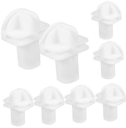 BUGUUYO 16 Stk Zaunschnalle für Schranktüren Verbindungsstück für Aufbewahrungswürfel Cube-Storage-Anschlüsse anschlussklemmen klemmbausteine kiloware DIY-Verbindungswerkzeuge Plastik Weiß